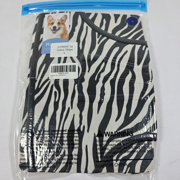 Kuoser Recovery Suit for Dogs After Surgery Pro Pet Recovery Zebra L New - Picture 1 of 5